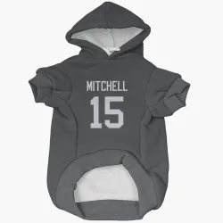 New York Jets Adonai Mitchell Black Pet Hoodie for Dog & Cat