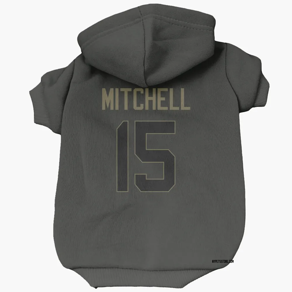 New York Jets Adonai Mitchell Black Service Pet Hoodie for Dog & Cat