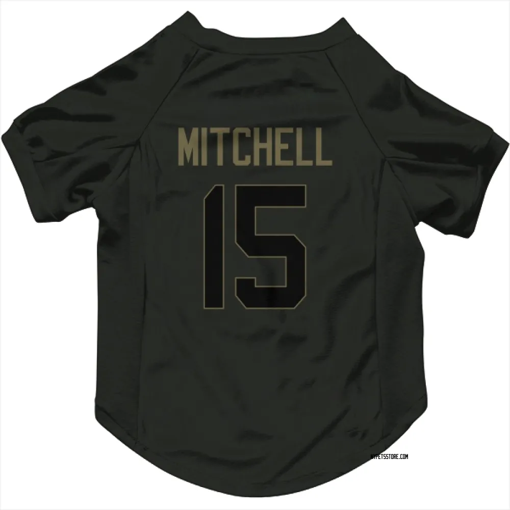 New York Jets Adonai Mitchell Black Service Pet Jersey for Dog & Cat