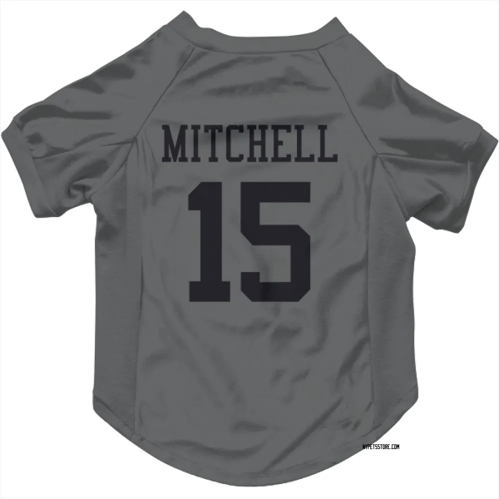 New York Jets Adonai Mitchell charcoal Pet Jersey for Dog & Cat