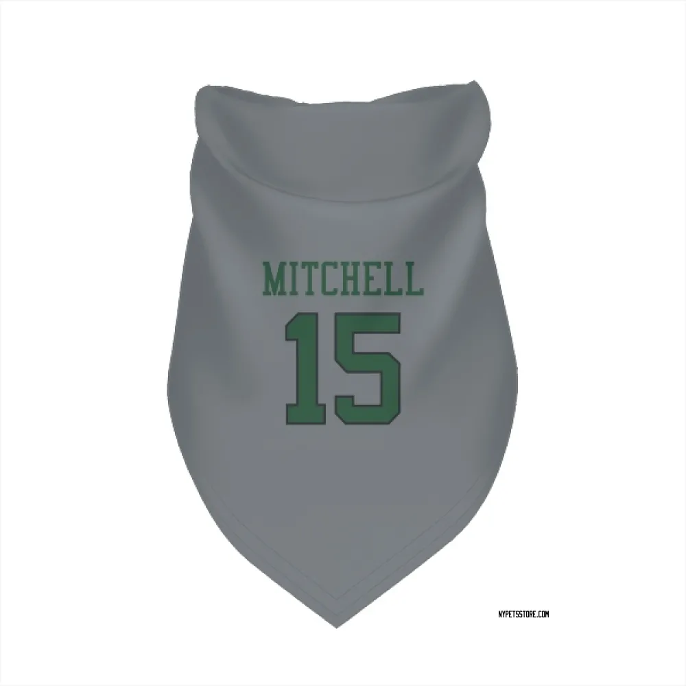 New York Jets Adonai Mitchell Gray Pet Bandana for Dog & Cat
