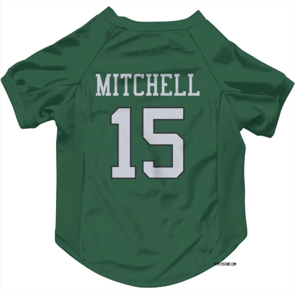 New York Jets Adonai Mitchell Green Pet Jersey for Dog & Cat