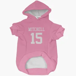 New York Jets Adonai Mitchell Pink Pet Hoodie for Dog & Cat