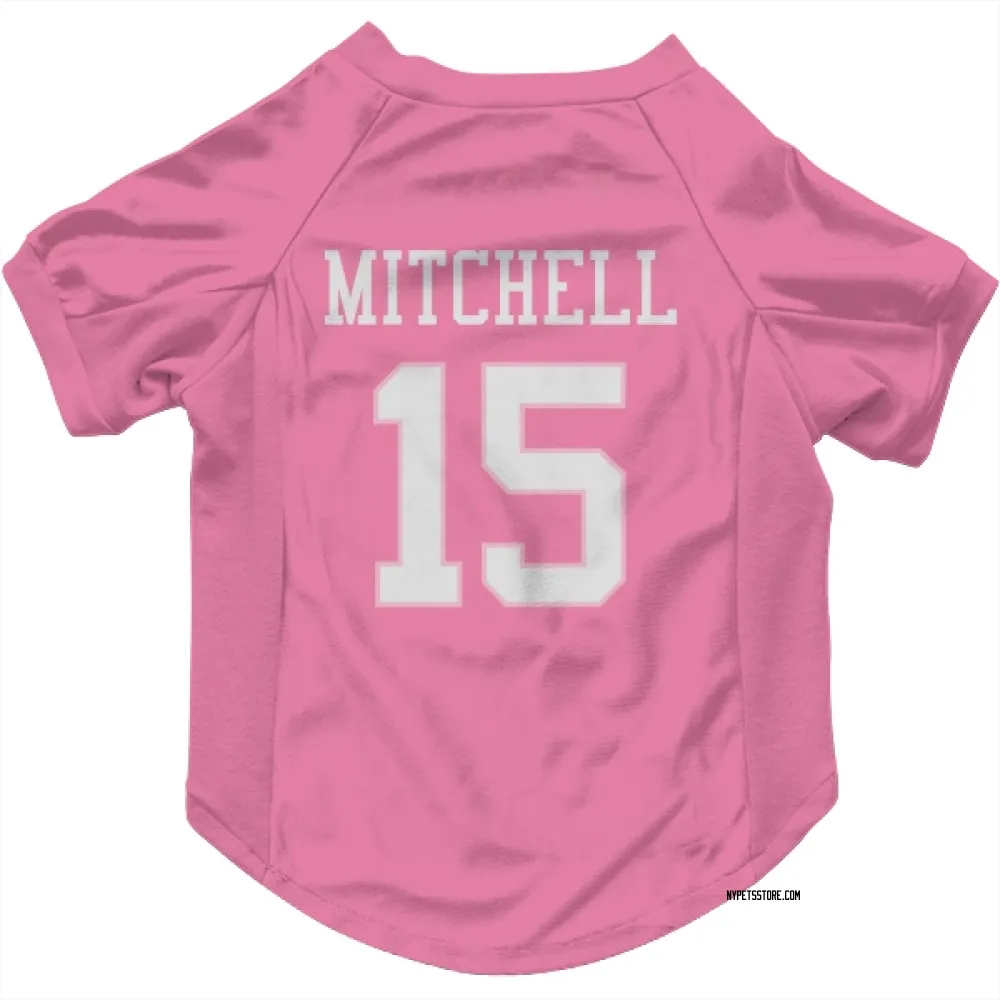 New York Jets Adonai Mitchell Pink Pet Jersey for Dog & Cat
