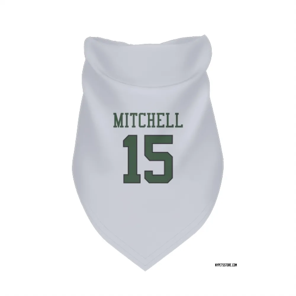 New York Jets Adonai Mitchell White Pet Bandana for Dog & Cat