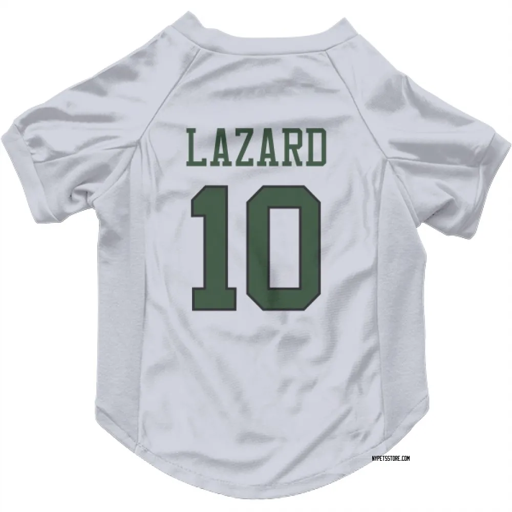 New York Jets Allen Lazard White Pet Jersey for Dog & Cat