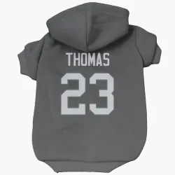 New York Jets Azareye'h Thomas Black Pet Hoodie for Dog & Cat