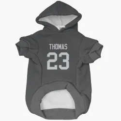 New York Jets Azareye'h Thomas Black Pet Hoodie for Dog & Cat