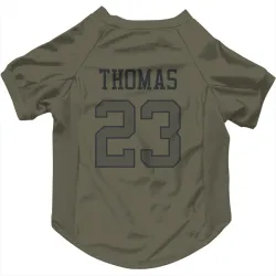 New York Jets Azareye'h Thomas Olive Pet Jersey for Dog & Cat