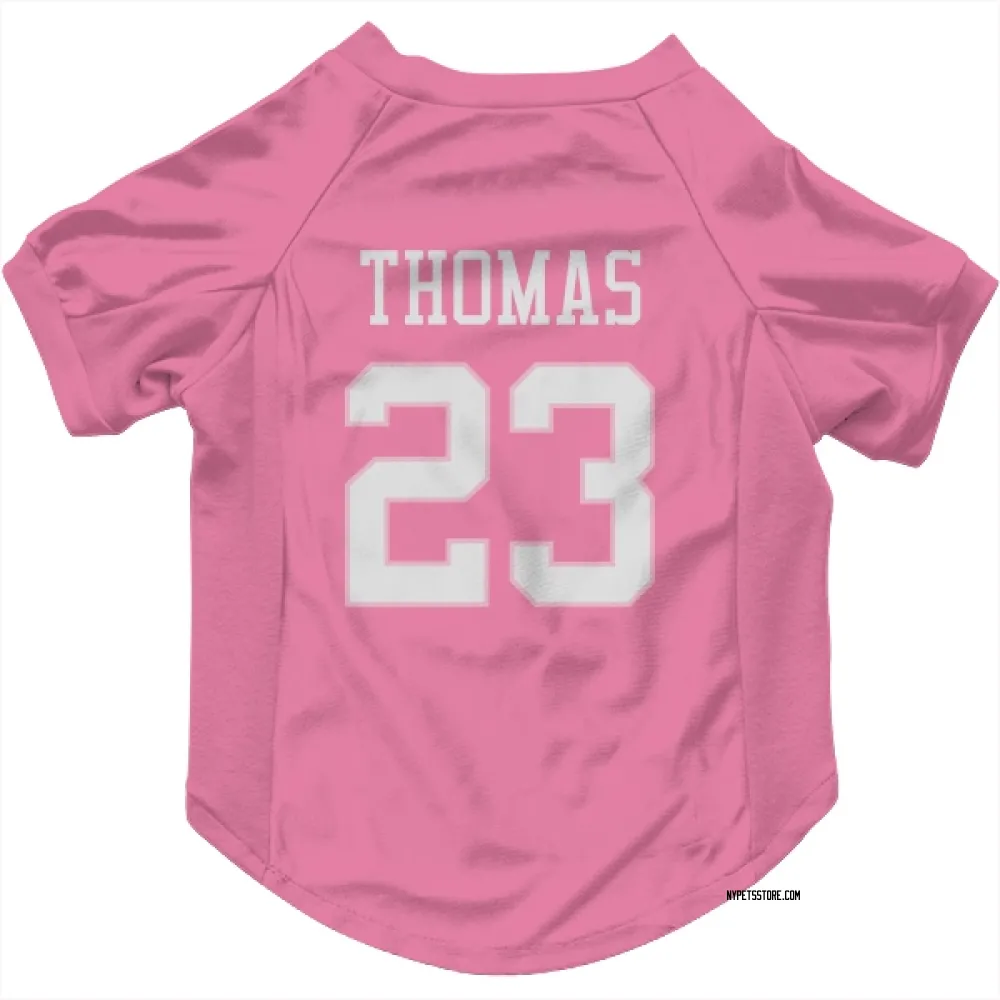 New York Jets Azareye'h Thomas Pink Pet Jersey for Dog & Cat