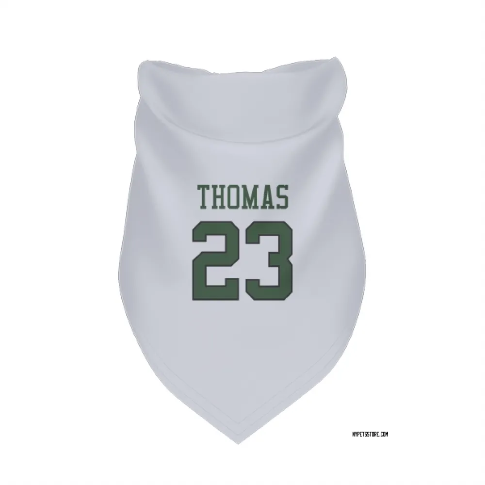 New York Jets Azareye'h Thomas White Pet Bandana for Dog & Cat