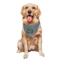 New York Jets Bilal Powell Gray Pet Bandana for Dog & Cat