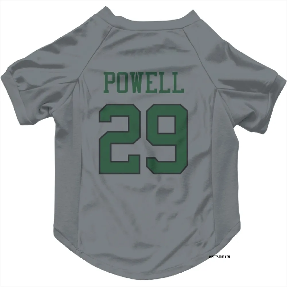 New York Jets Bilal Powell Gray Pet Jersey for Dog & Cat