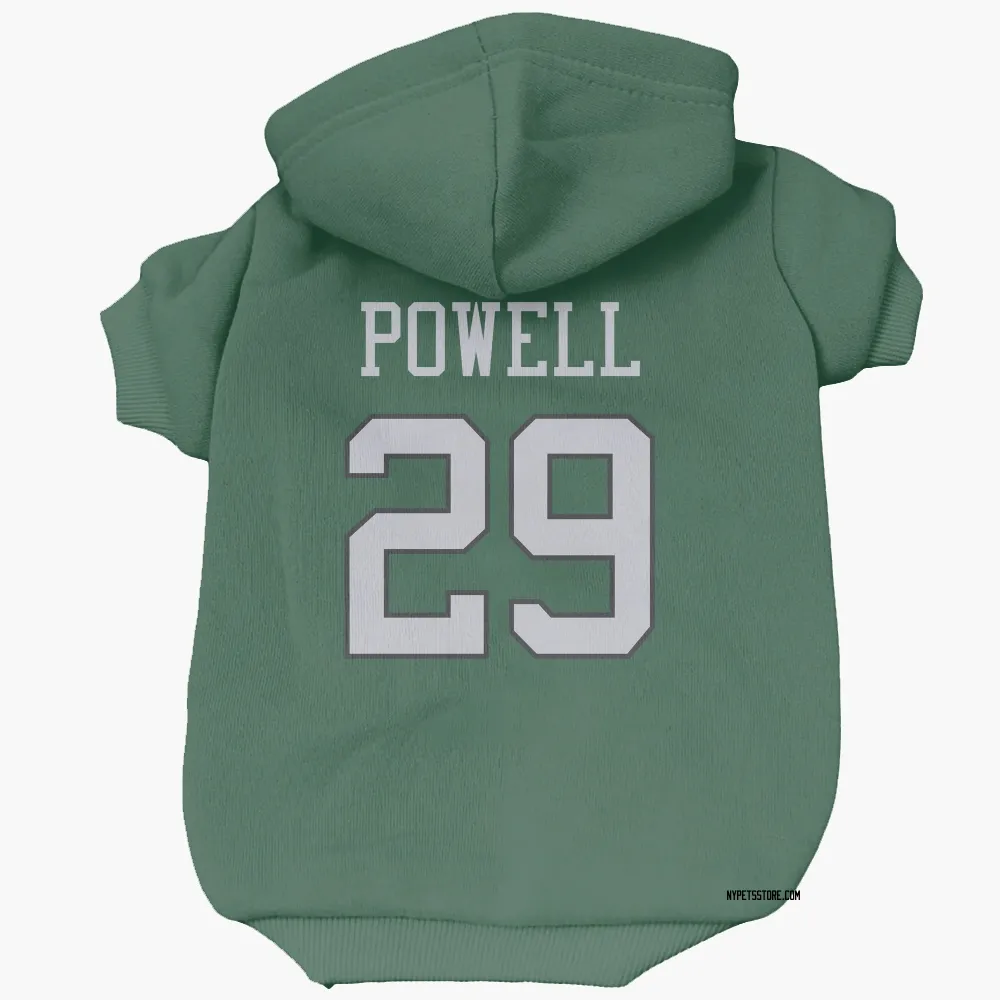 New York Jets Bilal Powell Green Pet Hoodie for Dog & Cat