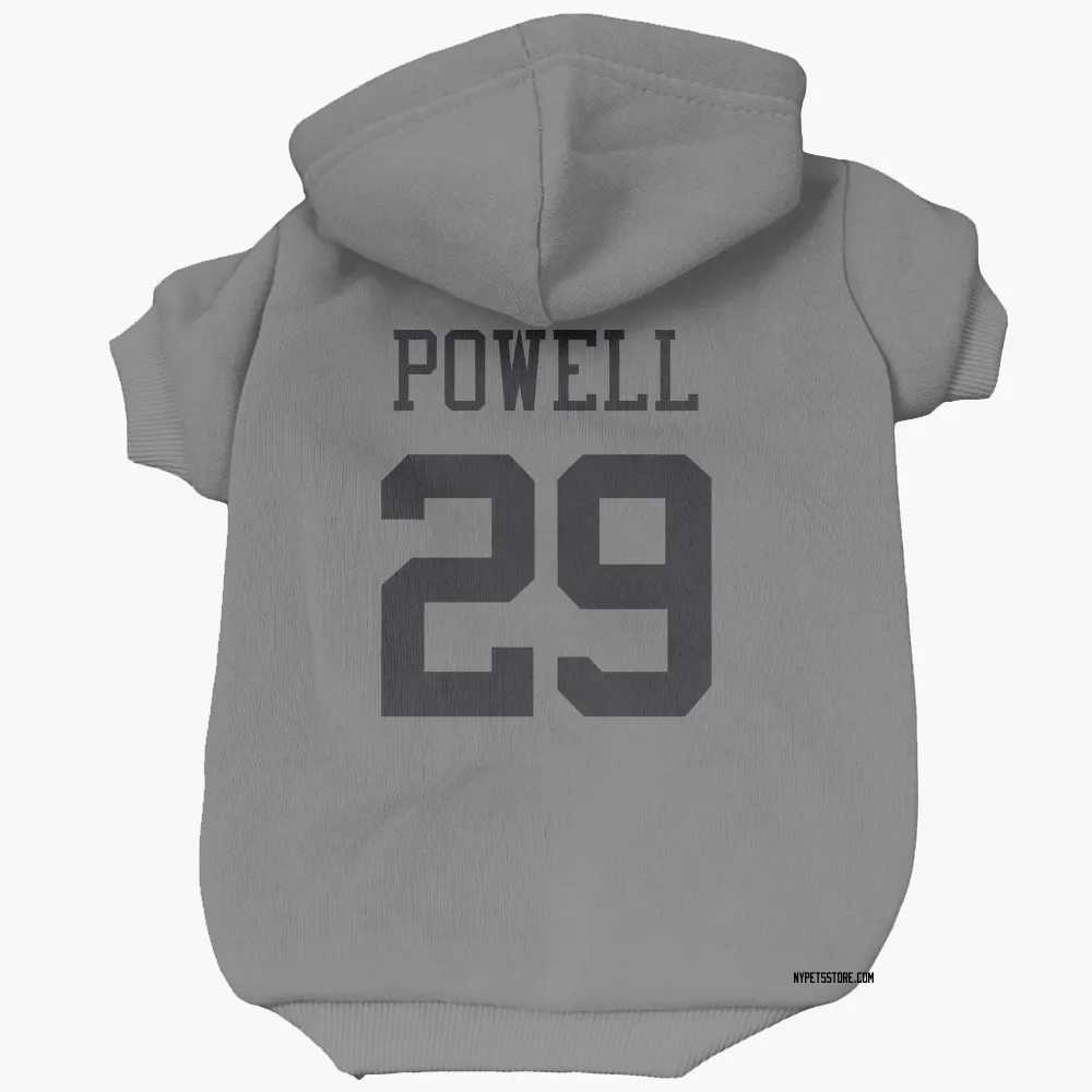 New York Jets Bilal Powell Silver Pet Hoodie for Dog & Cat
