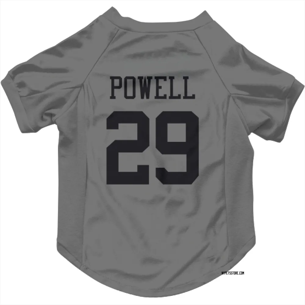 New York Jets Bilal Powell Silver Pet Jersey for Dog & Cat