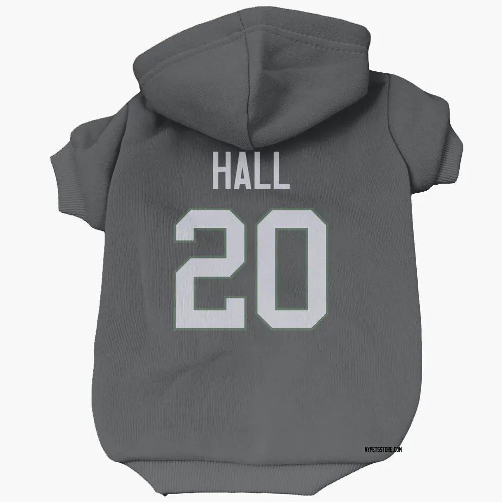 New York Jets Breece Hall Black Pet Hoodie for Dog & Cat