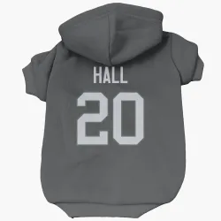 New York Jets Breece Hall Black Pet Hoodie for Dog & Cat