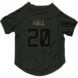 New York Jets Breece Hall Black Service Pet Jersey for Dog & Cat