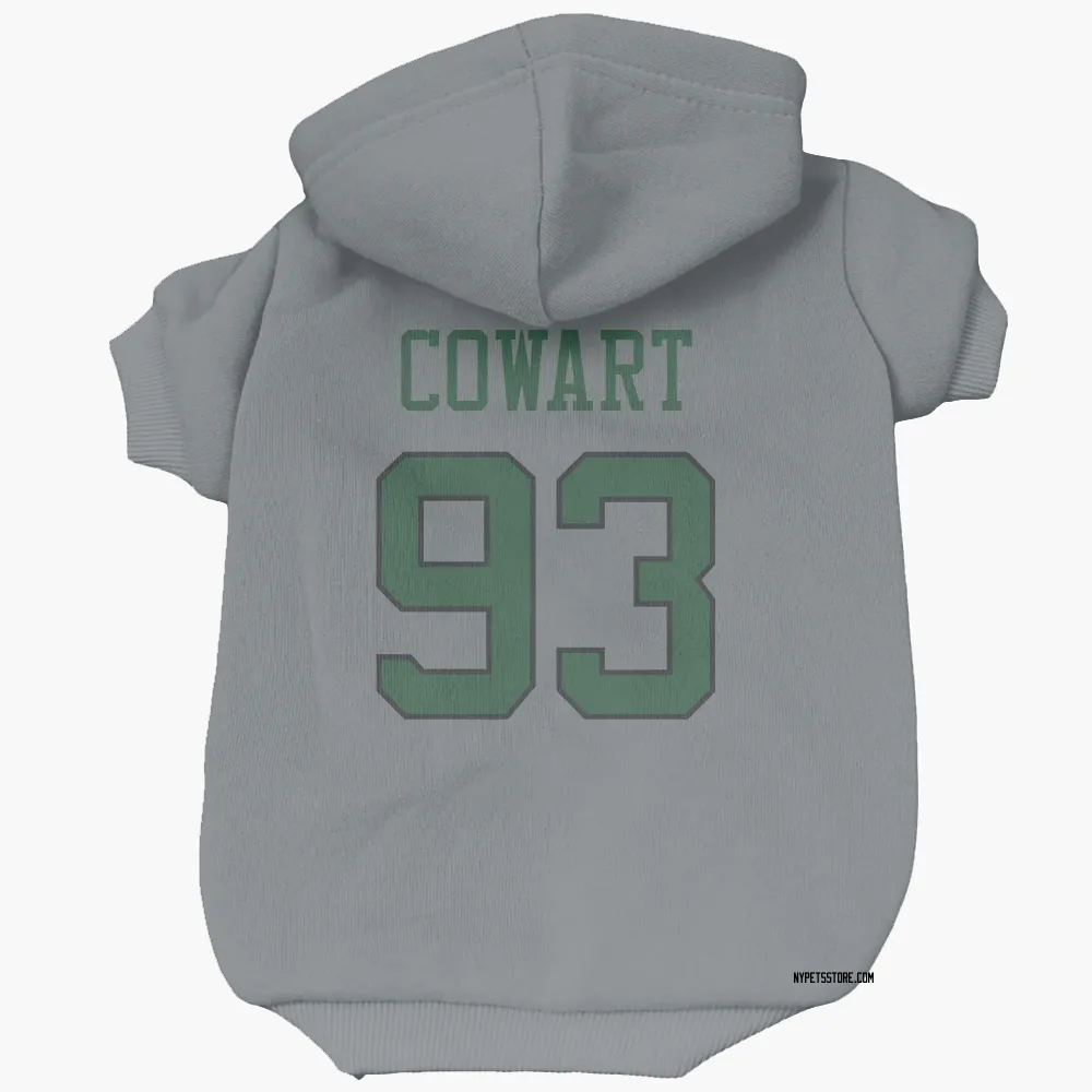 New York Jets Byron Cowart Gray Pet Hoodie for Dog & Cat