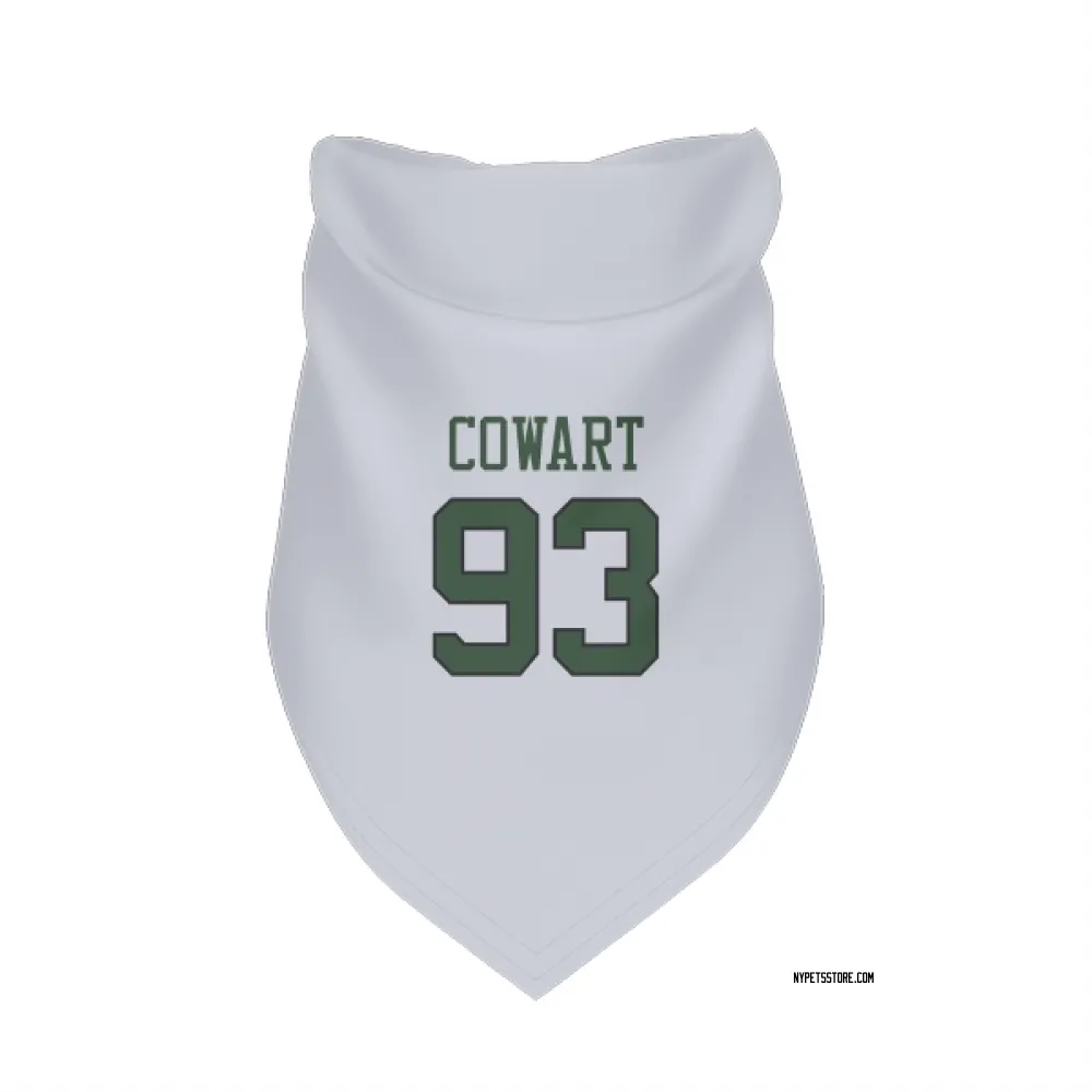 New York Jets Byron Cowart White Pet Bandana for Dog & Cat
