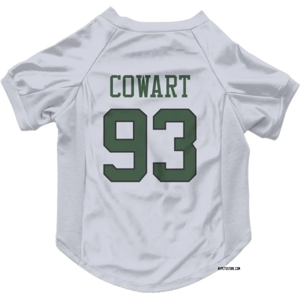 New York Jets Byron Cowart White Pet Jersey for Dog & Cat