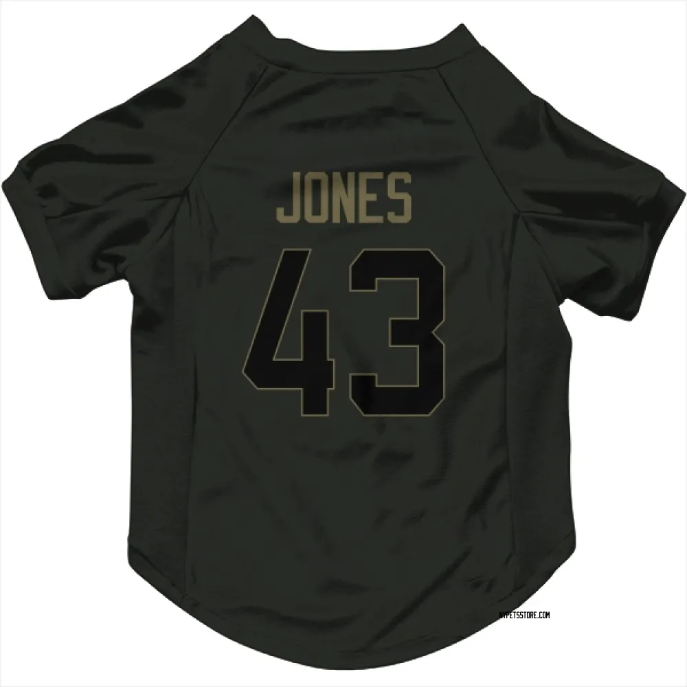New York Jets Cam Jones Black Service Pet Jersey for Dog & Cat