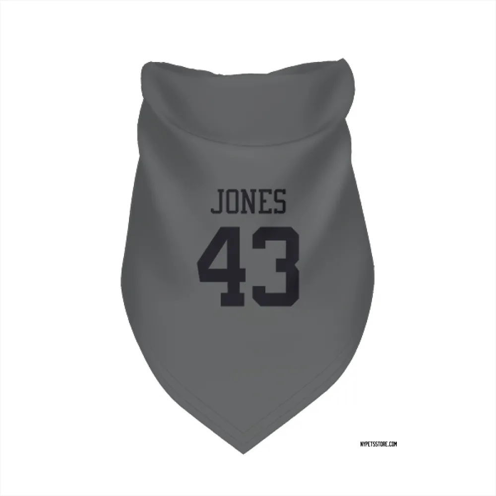 New York Jets Cam Jones charcoal Pet Bandana for Dog & Cat