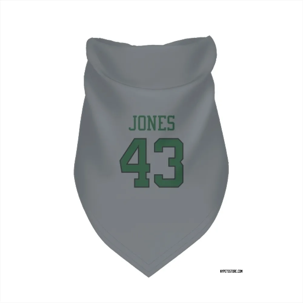 New York Jets Cam Jones Gray Pet Bandana for Dog & Cat