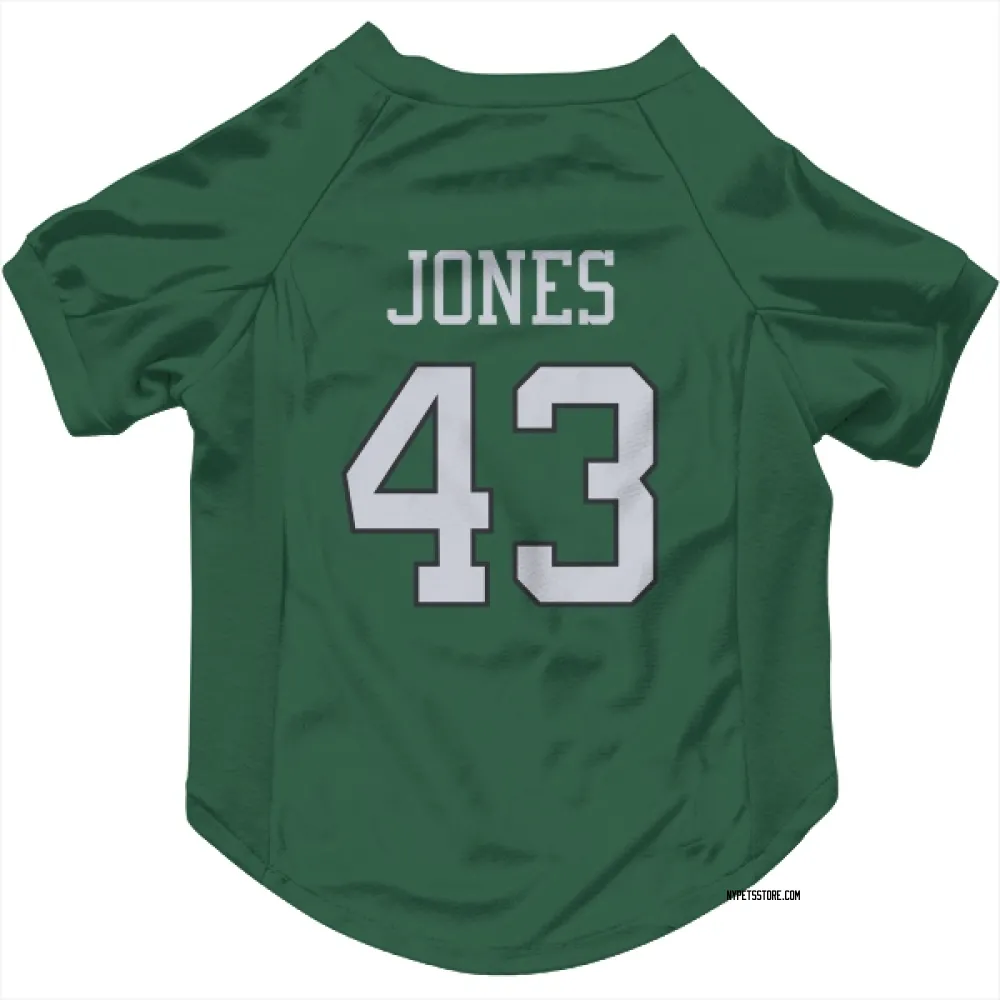 New York Jets Cam Jones Green Pet Jersey for Dog & Cat