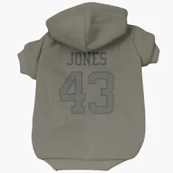 New York Jets Cam Jones Olive Pet Hoodie for Dog & Cat