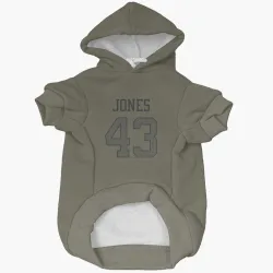 New York Jets Cam Jones Olive Pet Hoodie for Dog & Cat