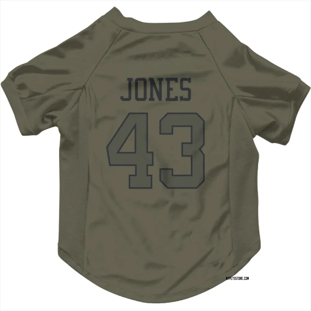 New York Jets Cam Jones Olive Pet Jersey for Dog & Cat