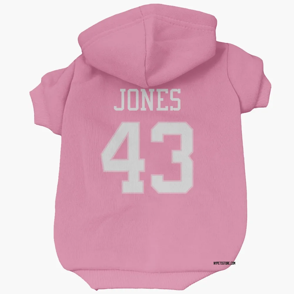 New York Jets Cam Jones Pink Pet Hoodie for Dog & Cat