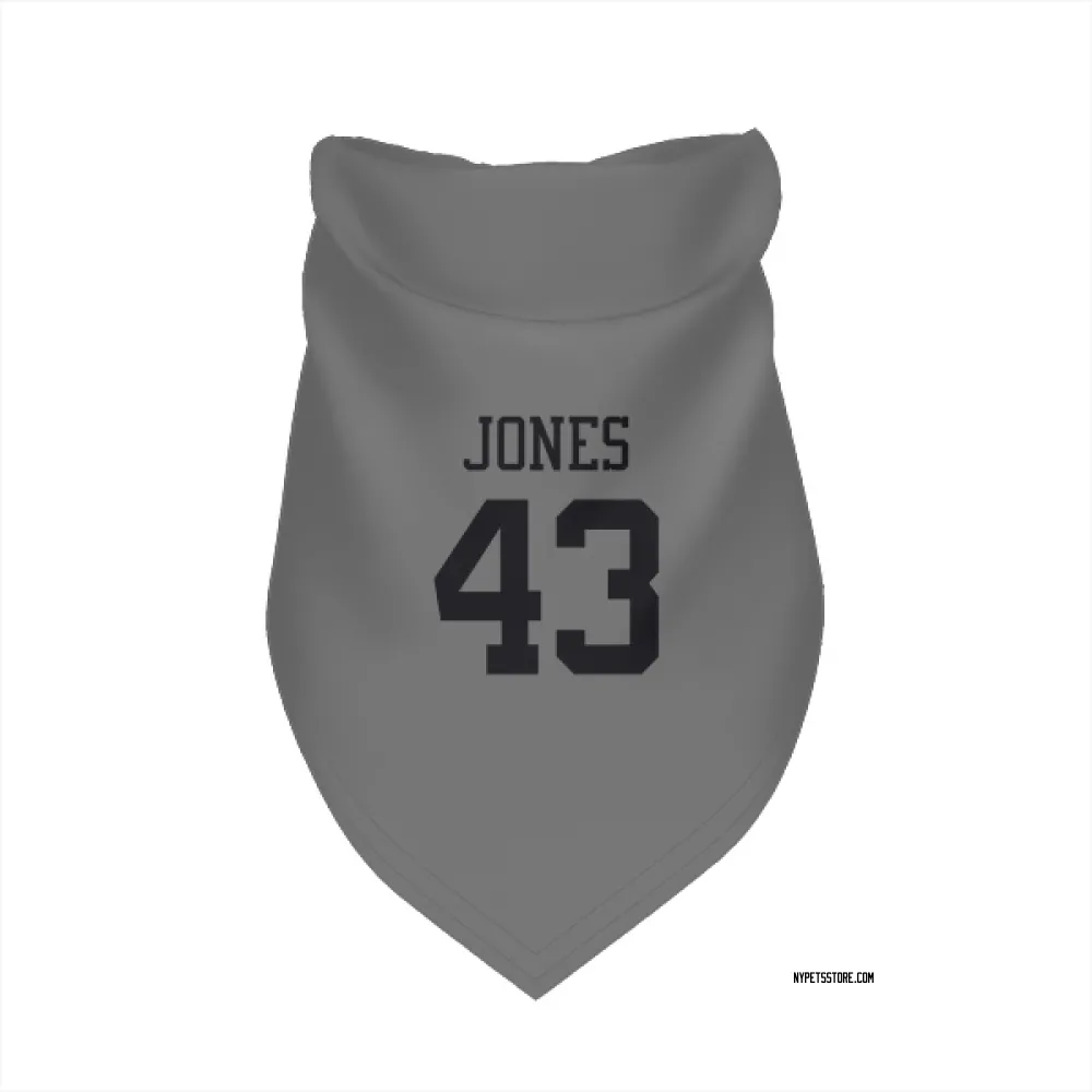 New York Jets Cam Jones Silver Pet Bandana for Dog & Cat