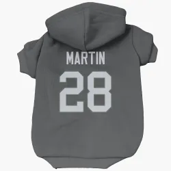 New York Jets Curtis Martin Black Pet Hoodie for Dog & Cat