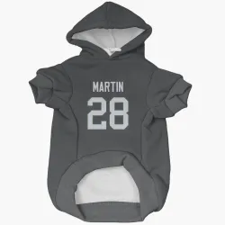 New York Jets Curtis Martin Black Pet Hoodie for Dog & Cat