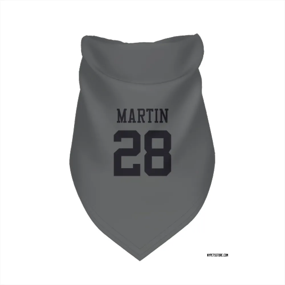 New York Jets Curtis Martin charcoal Pet Bandana for Dog & Cat