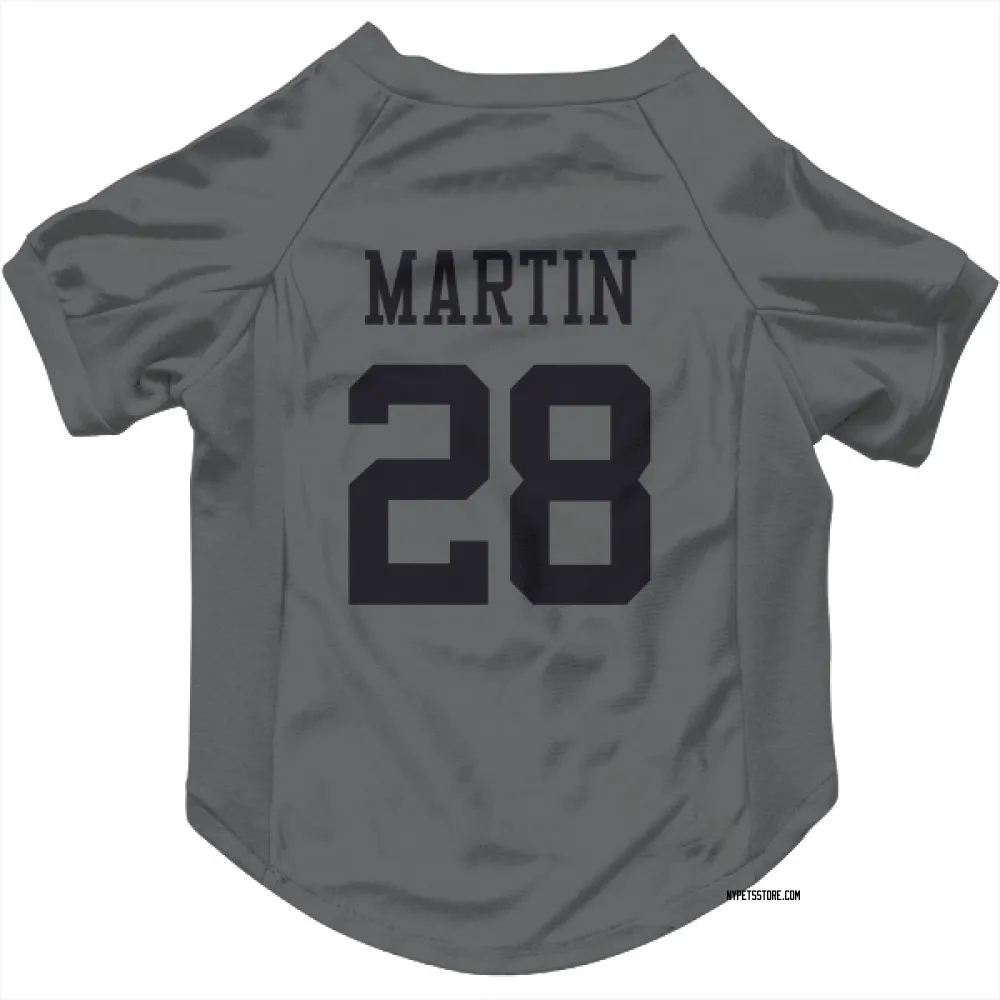 New York Jets Curtis Martin charcoal Pet Jersey for Dog & Cat