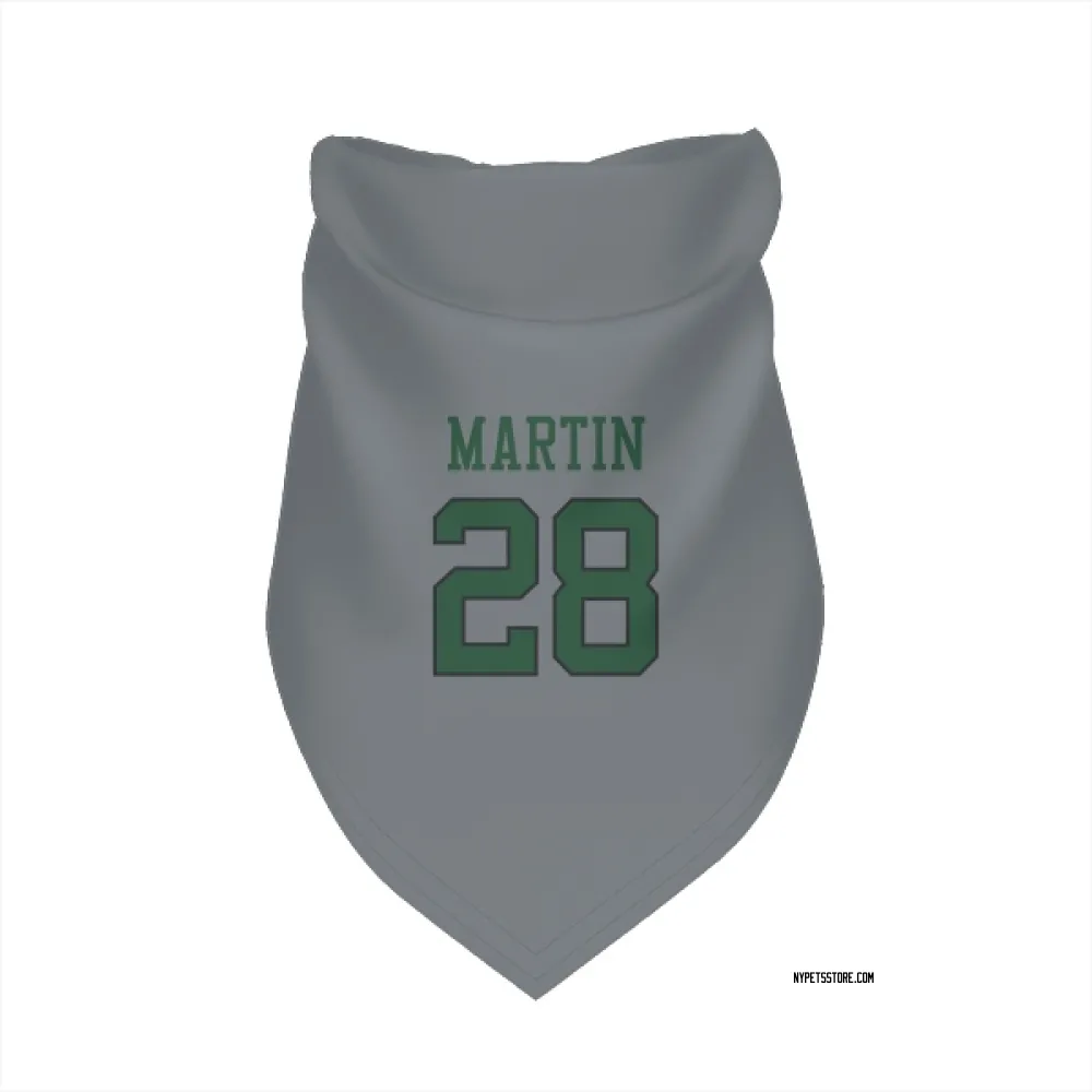 New York Jets Curtis Martin Gray Pet Bandana for Dog & Cat