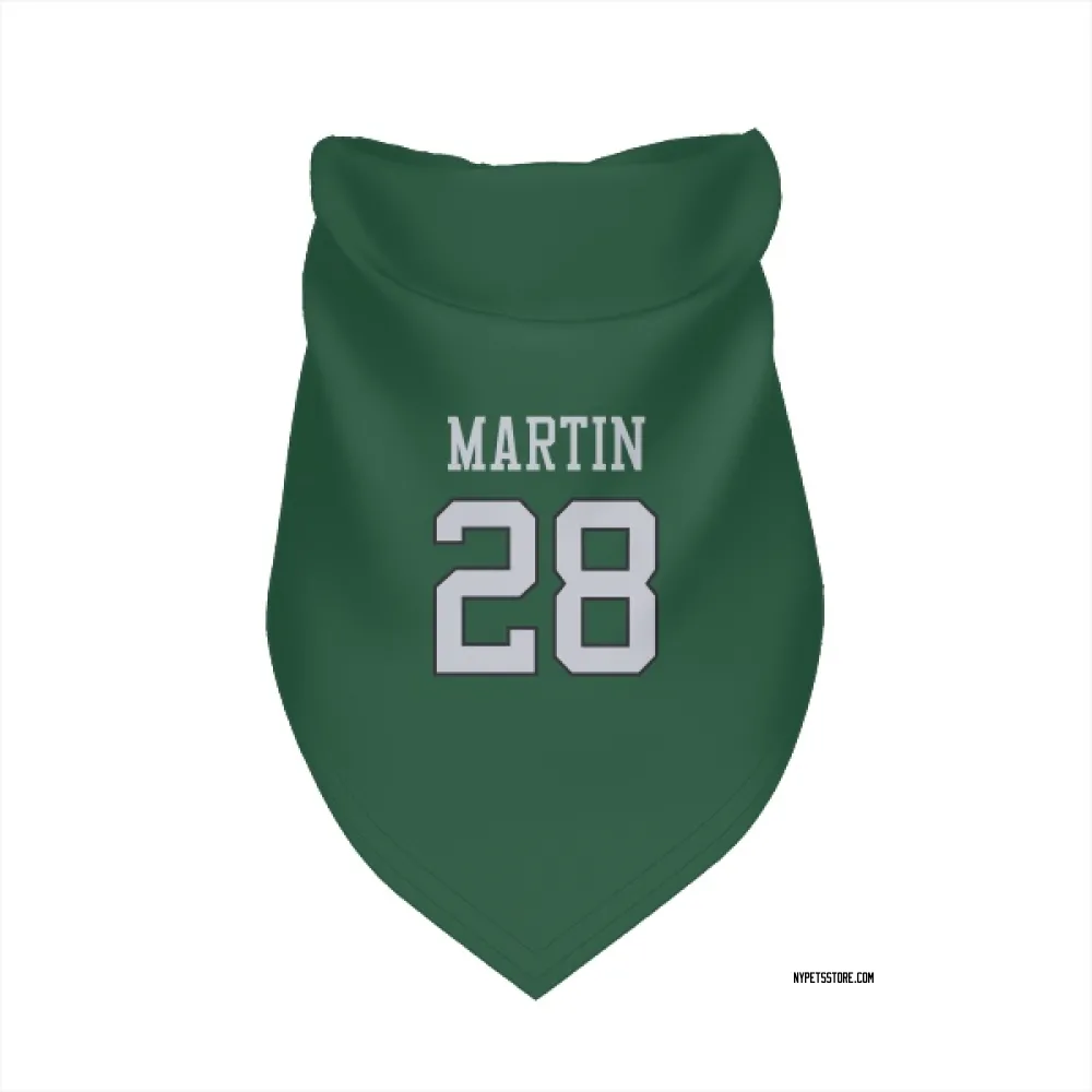 New York Jets Curtis Martin Green Pet Bandana for Dog & Cat