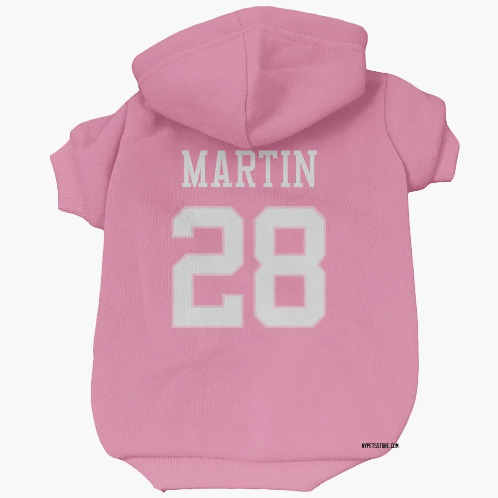 New York Jets Curtis Martin Pink Pet Hoodie for Dog & Cat