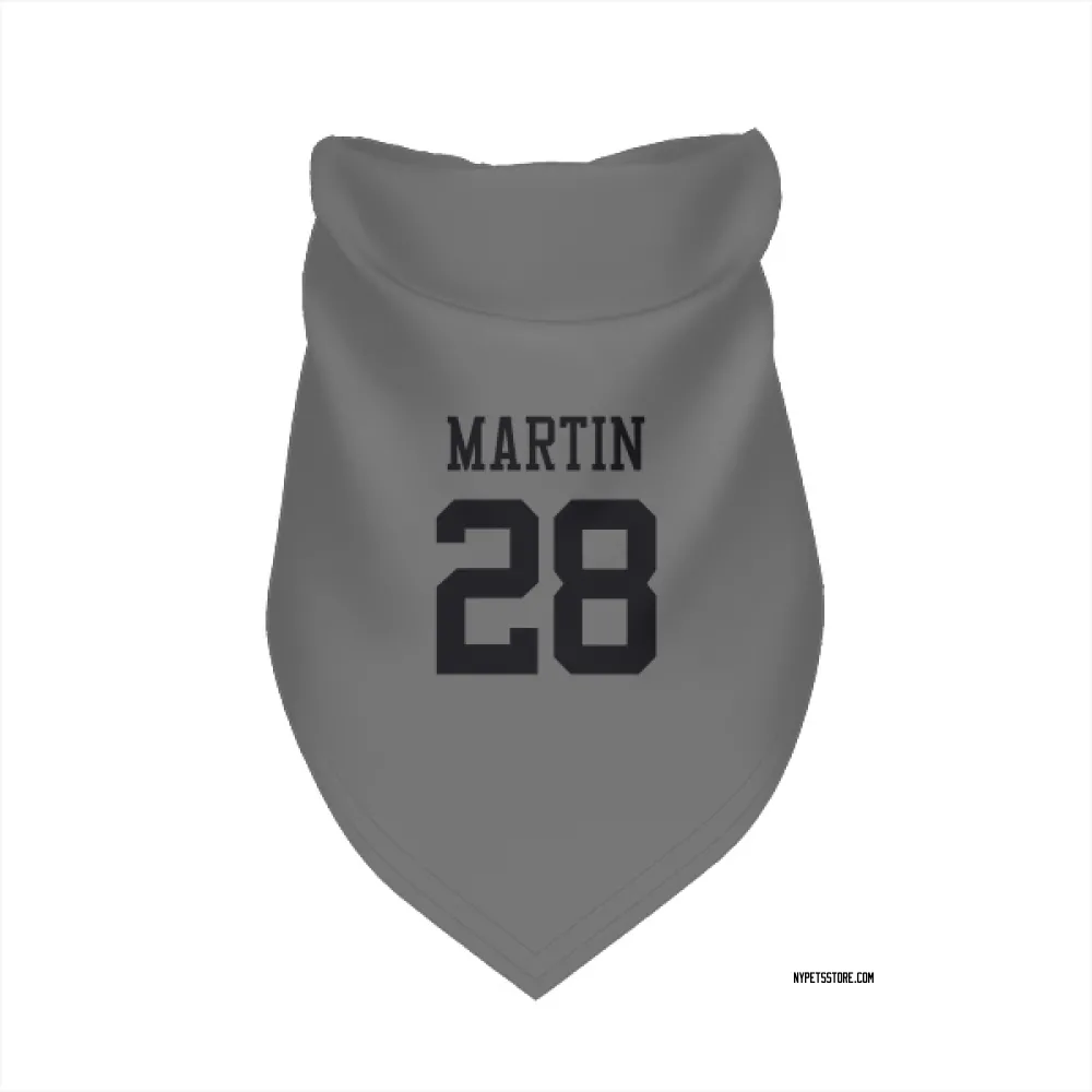 New York Jets Curtis Martin Silver Pet Bandana for Dog & Cat