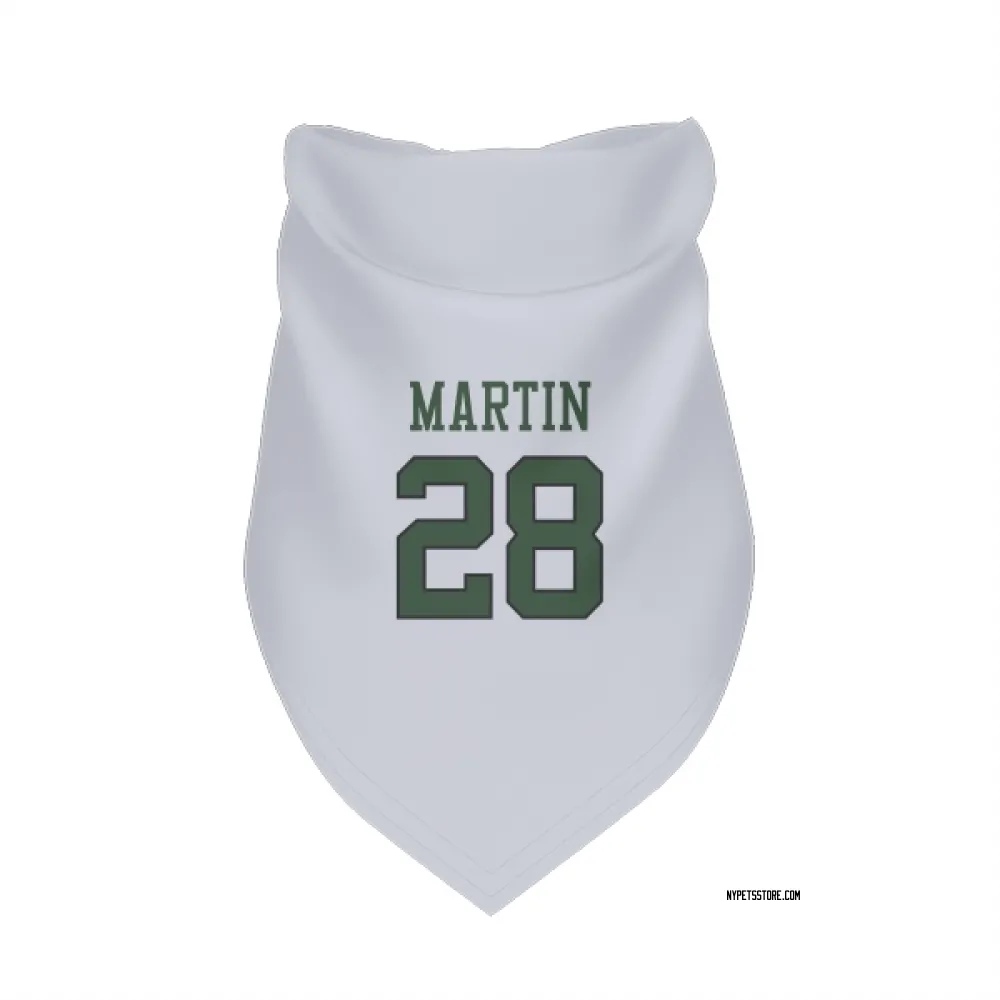 New York Jets Curtis Martin White Pet Bandana for Dog & Cat