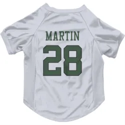 New York Jets Curtis Martin White Pet Jersey for Dog & Cat