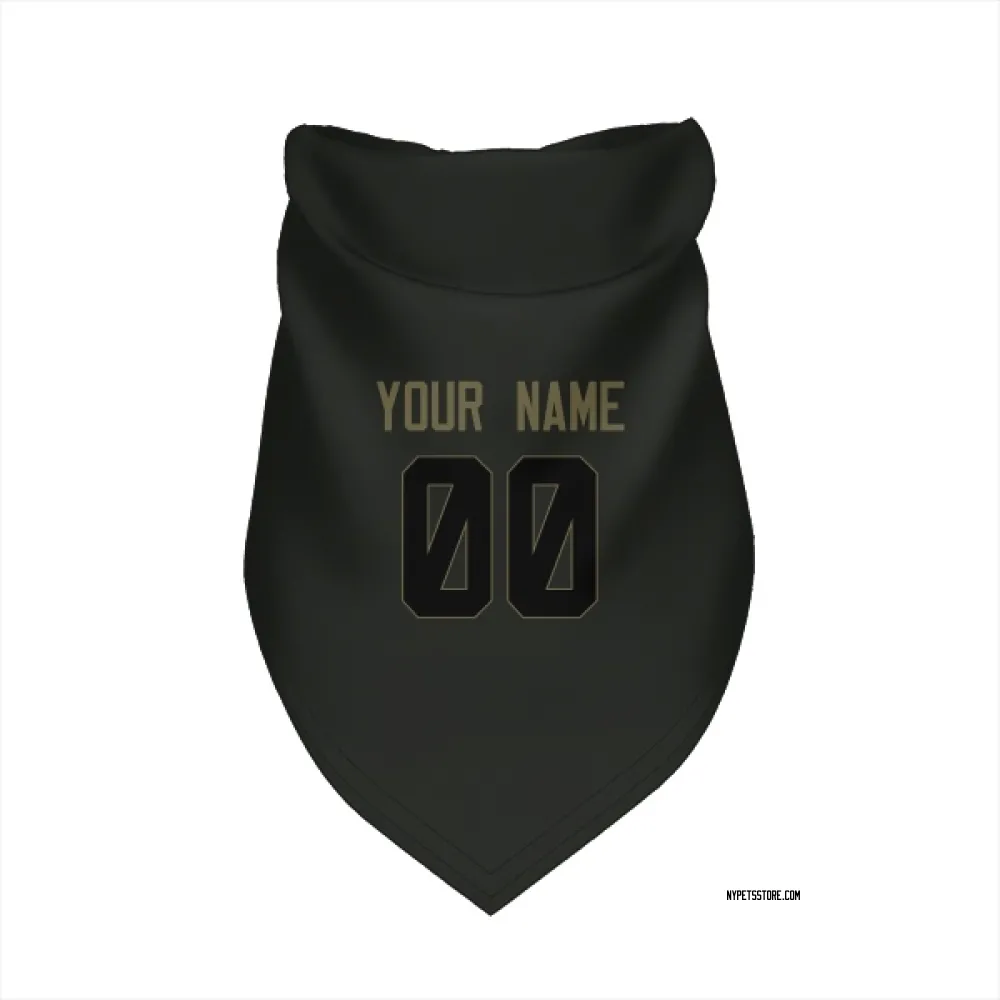 New York Jets Custom Black Service Pet Bandana for Dog & Cat