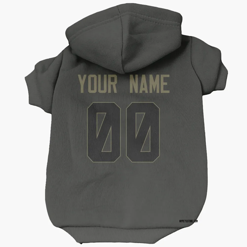 New York Jets Custom Black Service Pet Hoodie for Dog & Cat