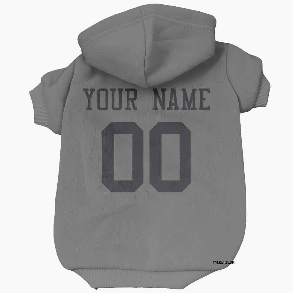 New York Jets Custom charcoal Pet Hoodie for Dog & Cat
