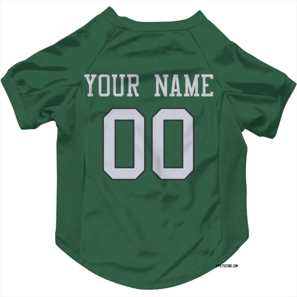 New York Jets Custom Green Pet Jersey for Dog & Cat