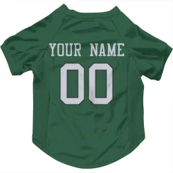 New York Jets Custom Green Pet Jersey for Dog & Cat